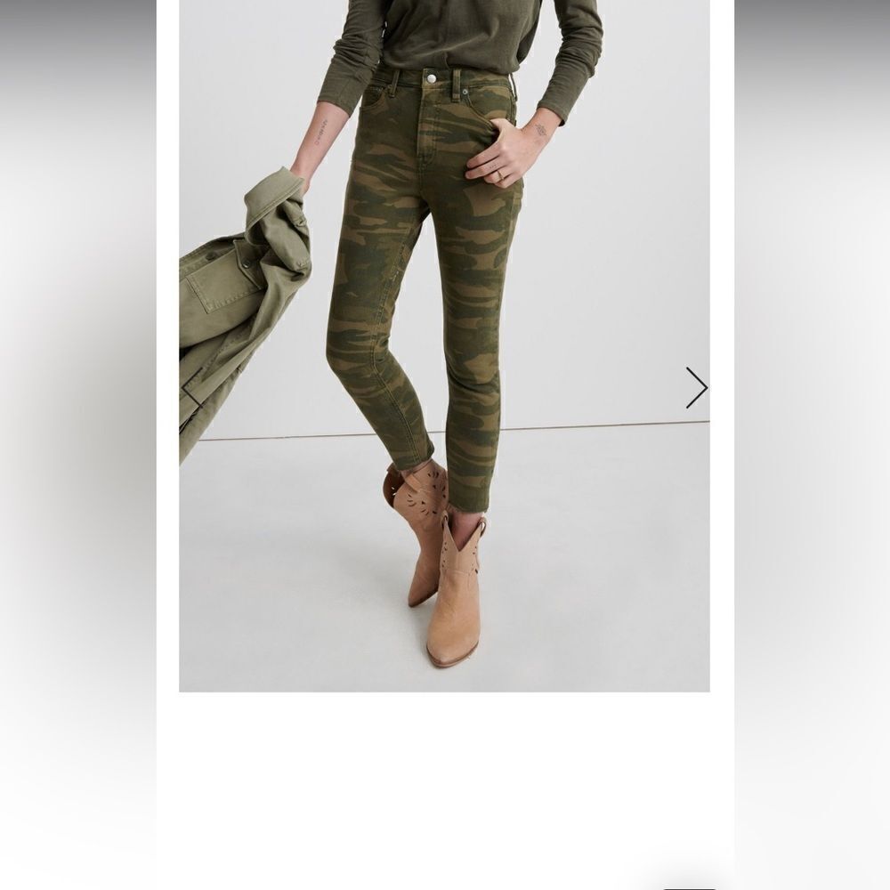 Lucky Brand  Euc Womens Bridgette Crop In Camo Size O 25 Retail 119